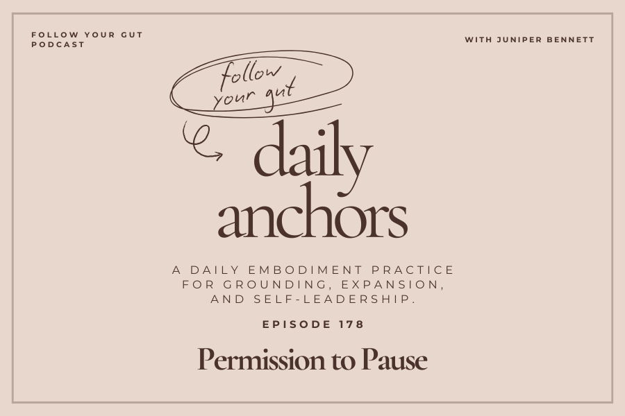 Daily Anchor: Permission to Pause | 178